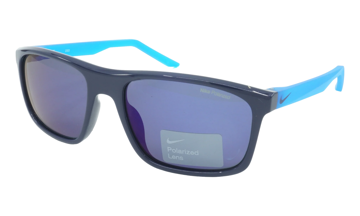 Fire Polarized Sunglasses "Obsidian / Polar Blue Flash" FD1818 451