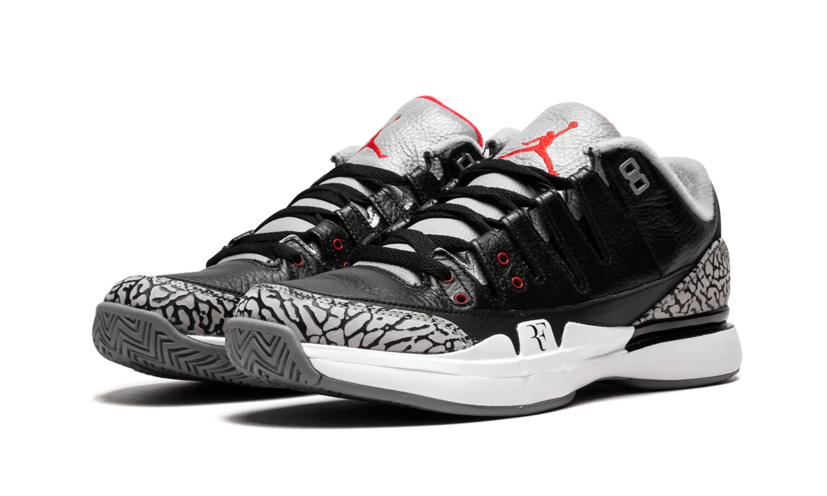 Zoom Vapor AJ3 "Black/Cement Jordan 3" 709998 010