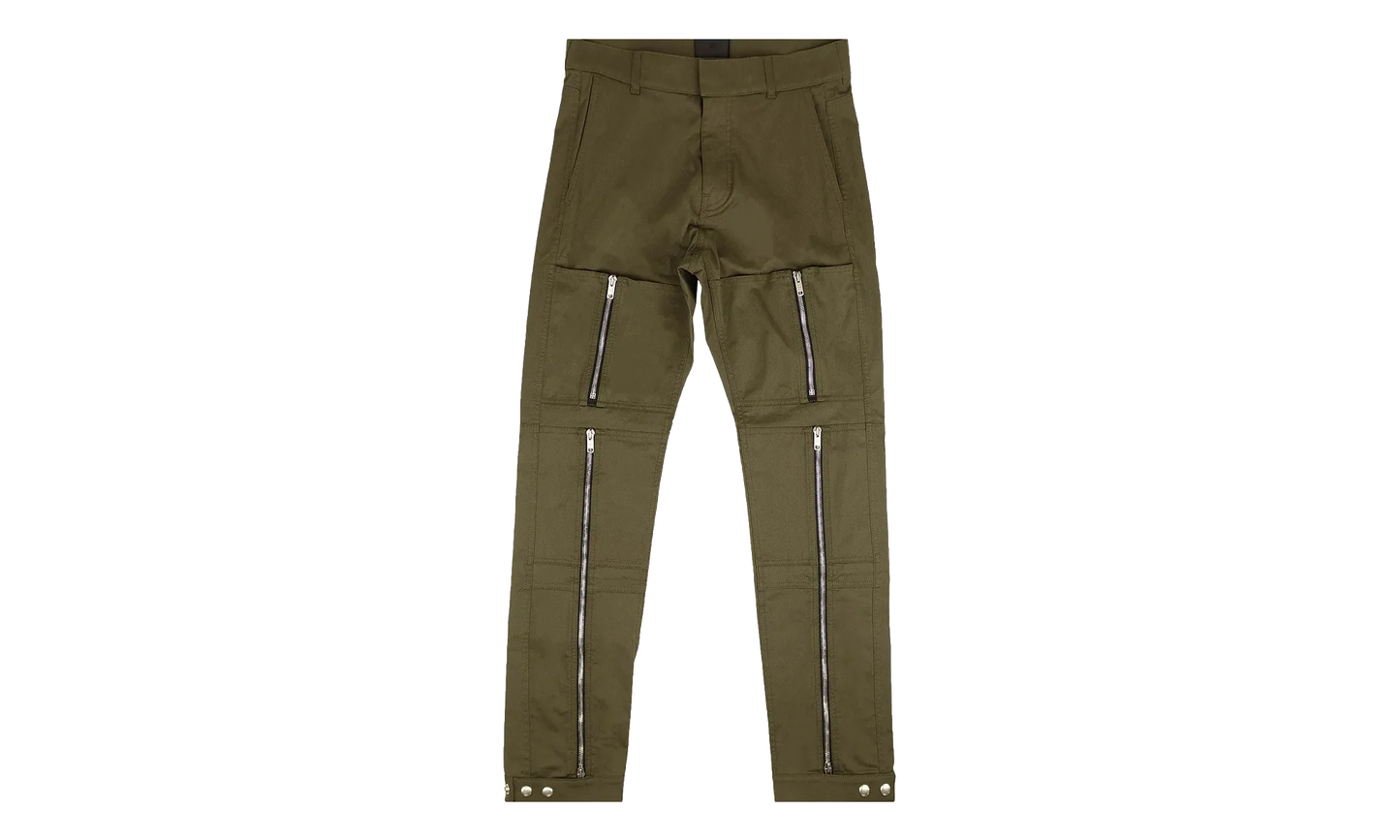 Zip Detail Pants "Khaki Green" BM50UC1308 313