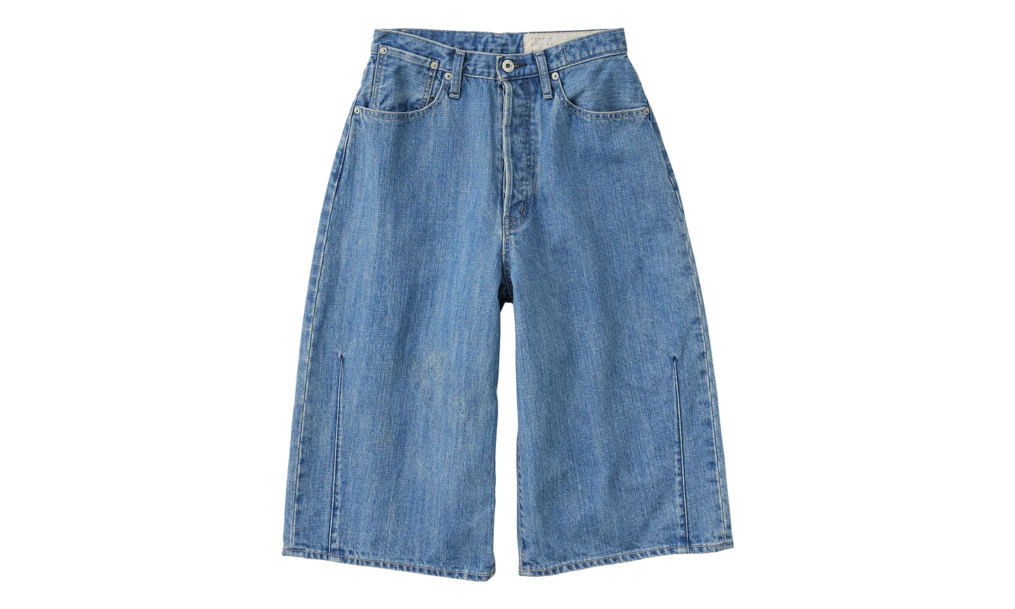 Crossed Denim Shorts "Light Indigo" 962982