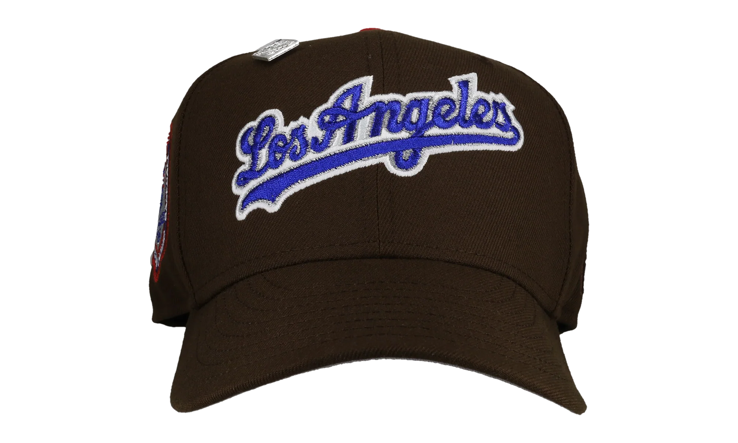59FIFTY Los Angeles Dodgers 1984 Olympic Script Fitted Hat "Walnut" NE139