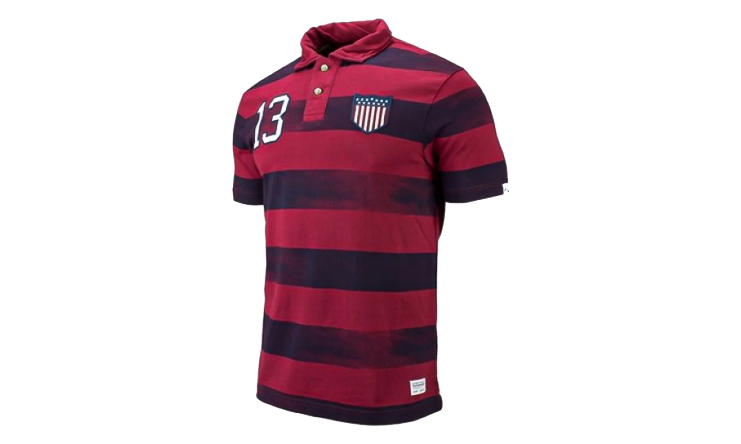 USA Covert Vintage Polo Shirt "Red / Obsidian" 543973 677