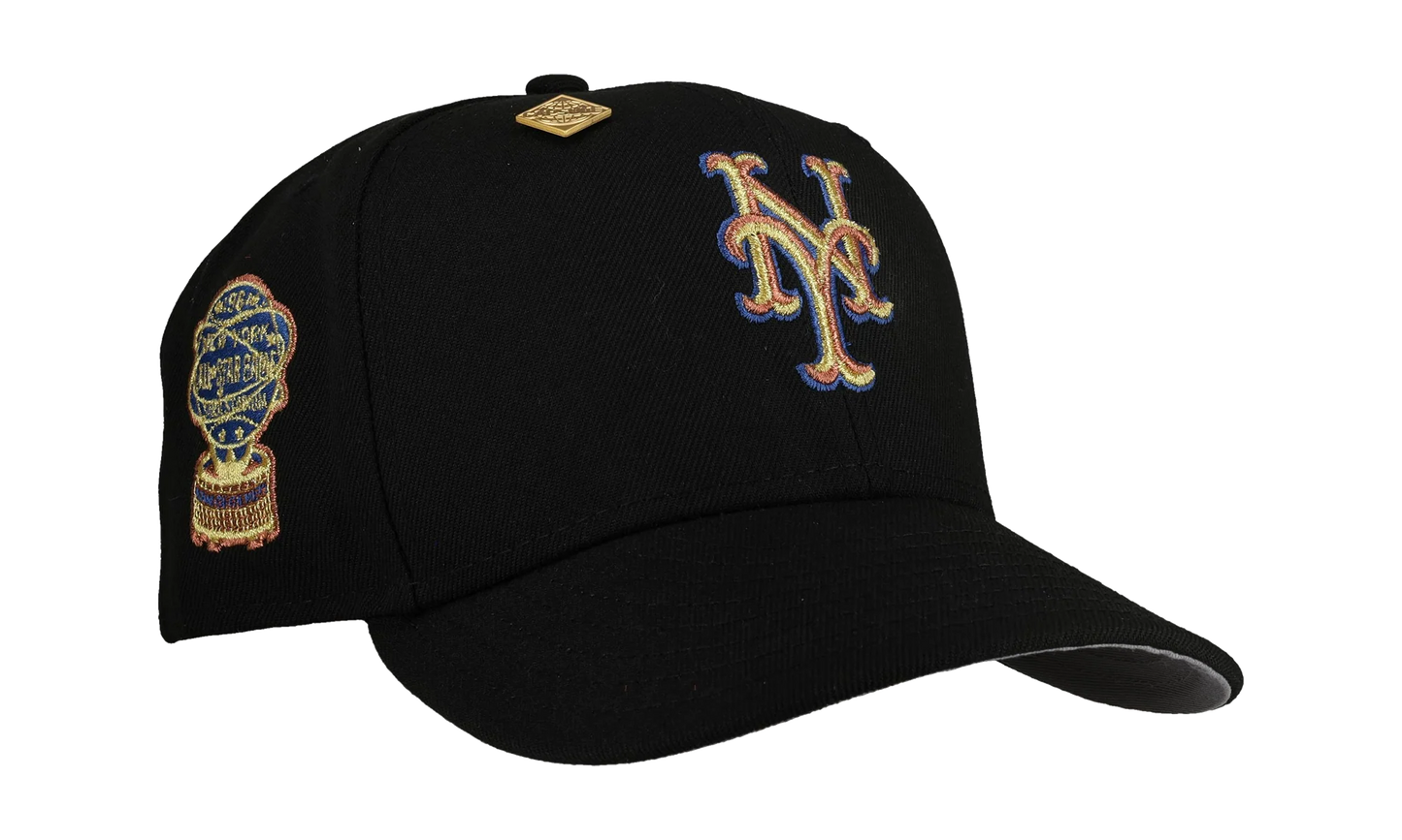 59FIFTY New York Mets 1964 All Star Game Fitted Hat "Black Gold Trim" NE444