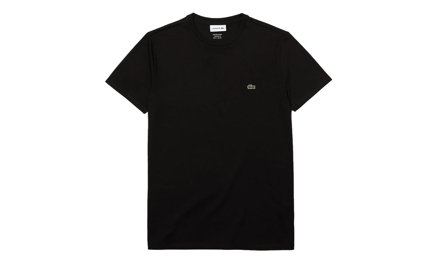 Crew Neck Pima Cotton Jersey T-shirt "Black" TH6709 031
