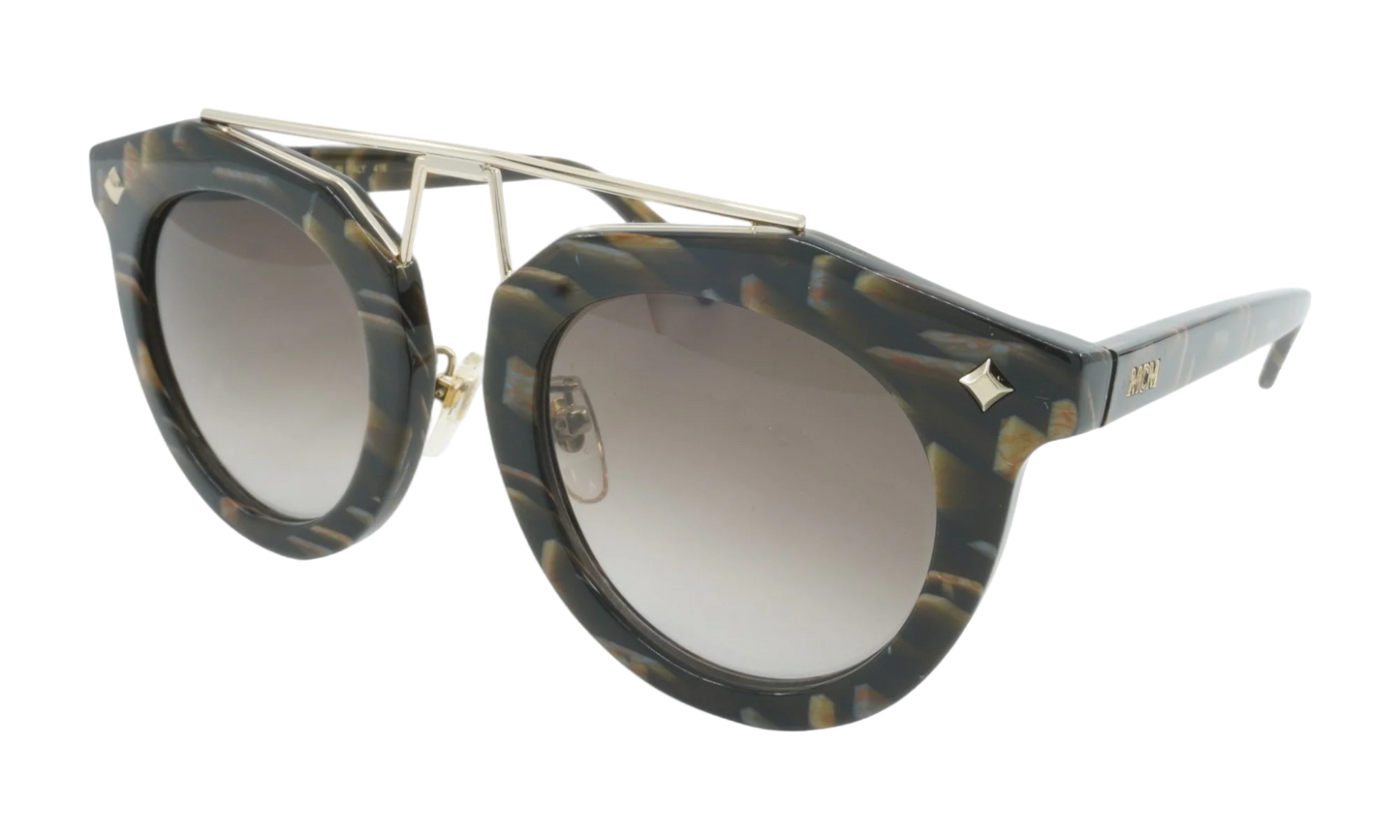 Cat Eye Sunglasses "Striped Khaki" MCM636SK-320