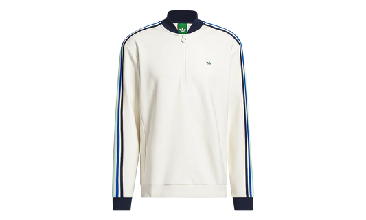 Originals 3-Stripes 1/4 Zip Sweatshirt "Chalk White / Night Indigo" KB8629
