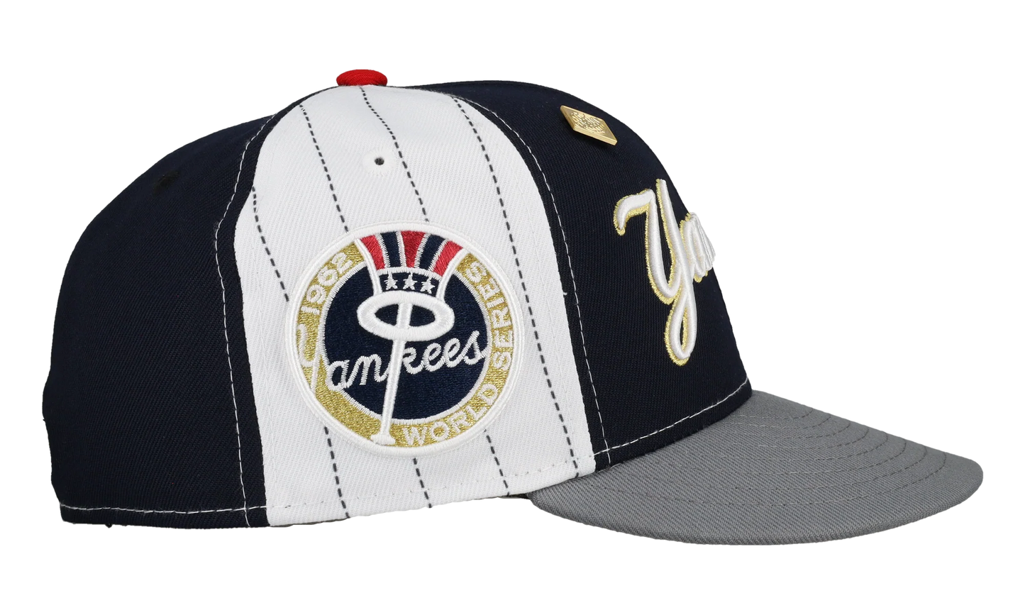 59FIFTY New York Yankees 1962 Fitted Hat "Pinstripe Pinwheel - Black / Grey" 123451297540
