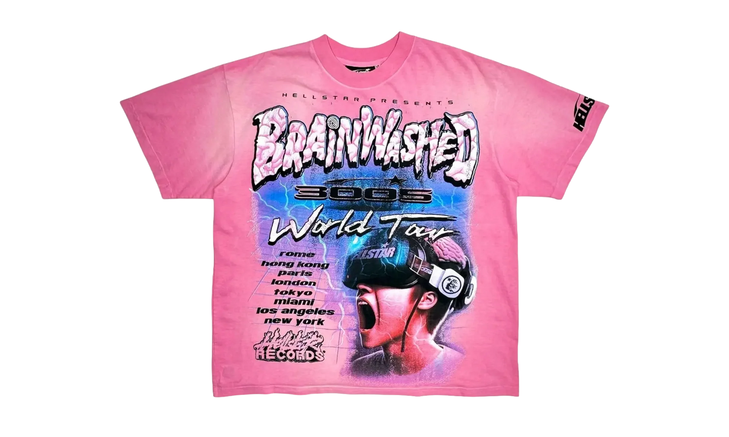 Studios Brainwashed World Tour Short Sleeve T-Shirt "Pink" HSR116