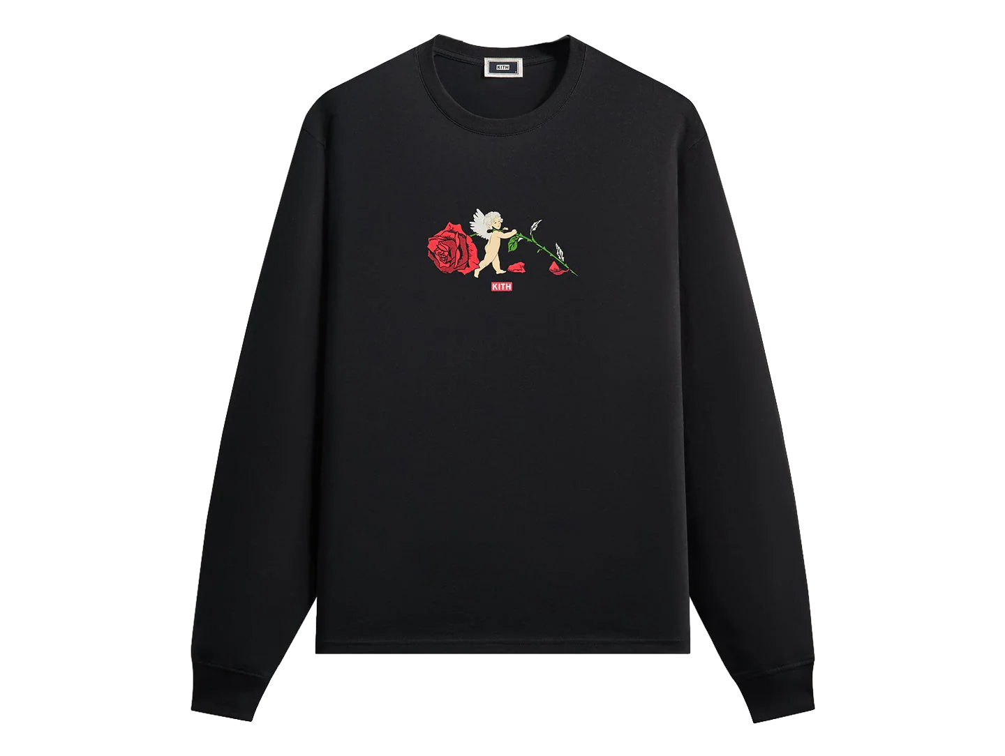 Cupid Rose Long Sleeve Tee "Black" khm034591 001