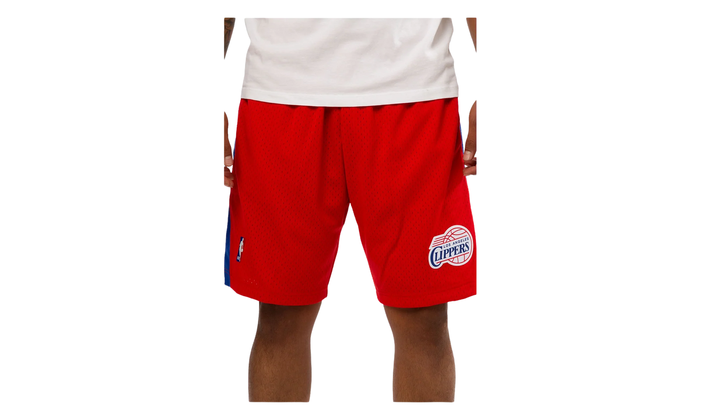 NBA Swingman Basketball Shorts "2000-01 Los Angeles Clippers - Red" LACSCAR00
