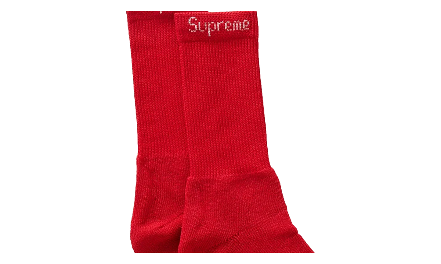 Hanes Crew Socks "Red" SU26997