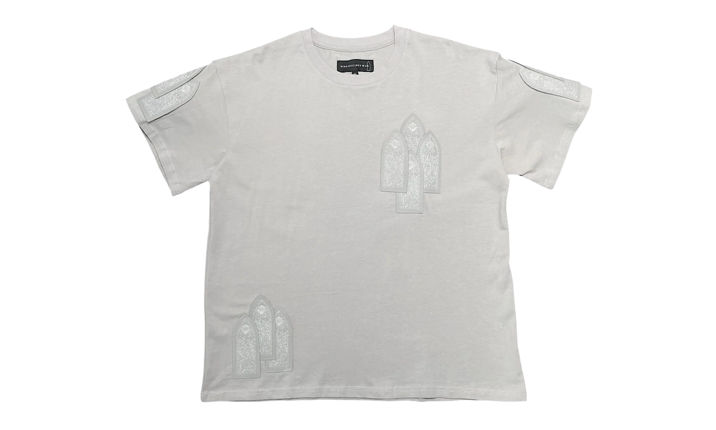 Window Leather Patch Short Sleeve Tee "Vintage Grey" WDWBMBLWSSTSVG