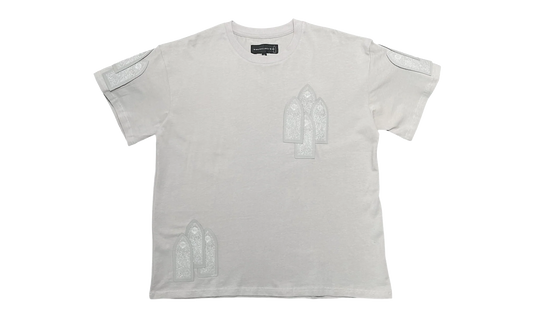 Window Leather Patch Short Sleeve Tee "Vintage Grey" WDWBMBLWSSTSVG