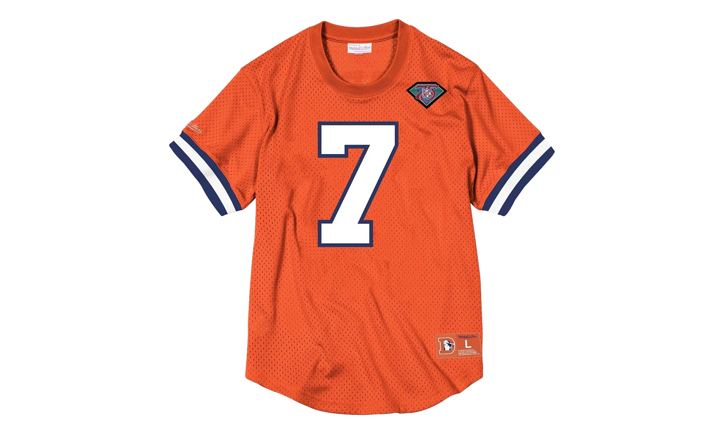 NFL Name & Number Mesh Crew Neck Shirt "Denver Broncos - Orange" NNMPMG18061 DBRORAN94JEL