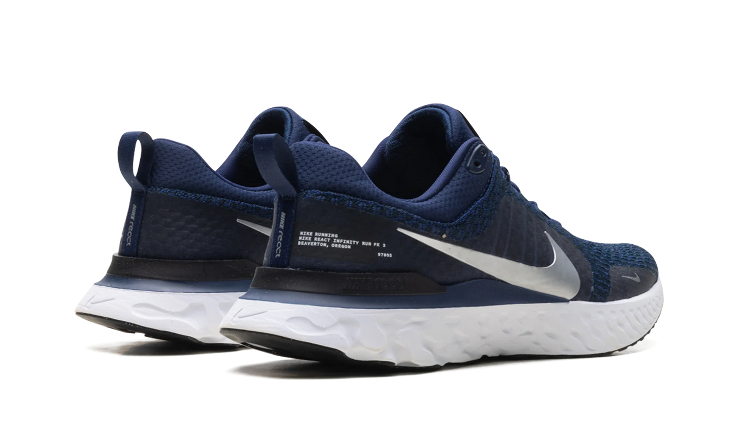 React Infinity Run Flyknit 3 "College Navy Metallic Silver" DZ3014 401