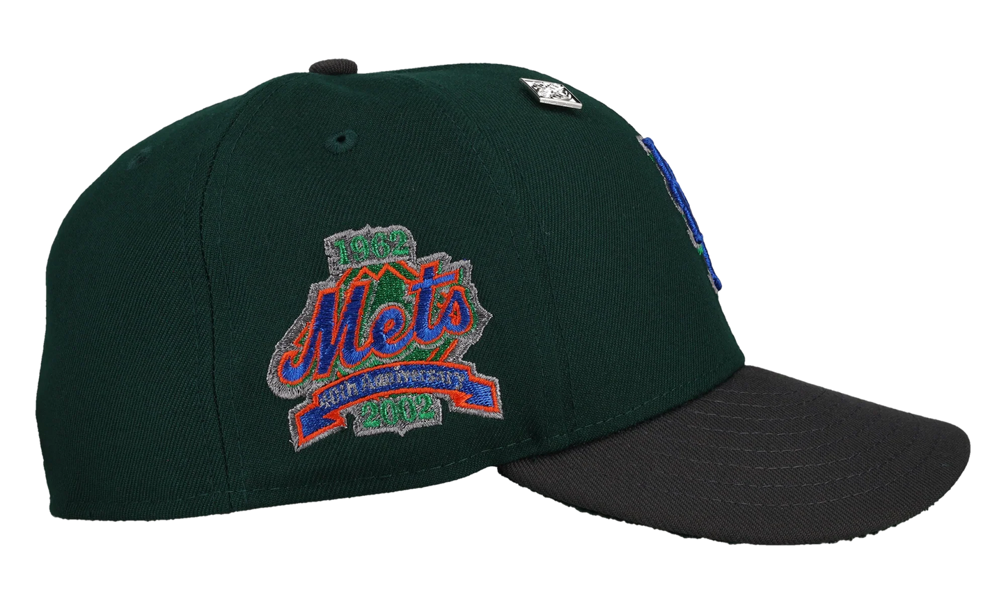 59FIFTY New York Mets 40th Anniversary Fitted Hat "Dark Green / Graphite / Metallic" 123451298322