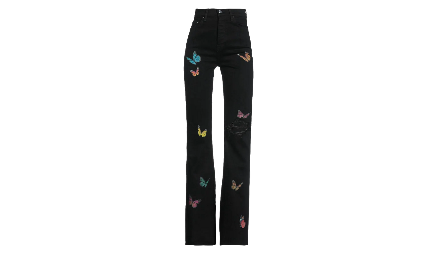 Butterfly Flare Broken Jeans "Black" Y0W01404SD BLK