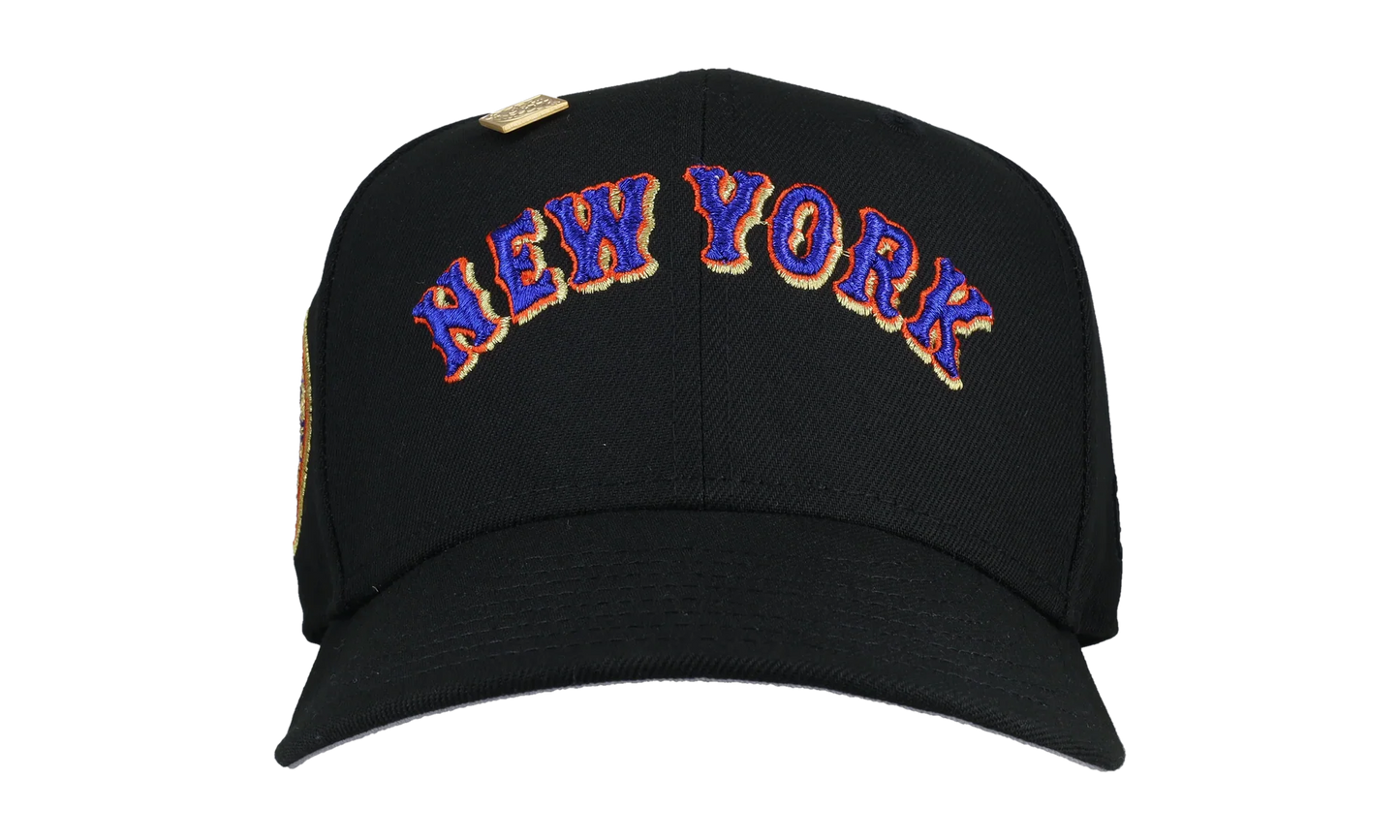 59FIFTY New York Mets 1969 World Series Fitted Hat "Script Metallic - Black" 123451300330
