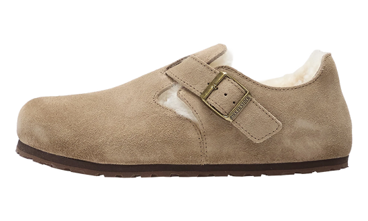 London Shearling Suede Leather "Taupe - Narrow Fit" 1028470