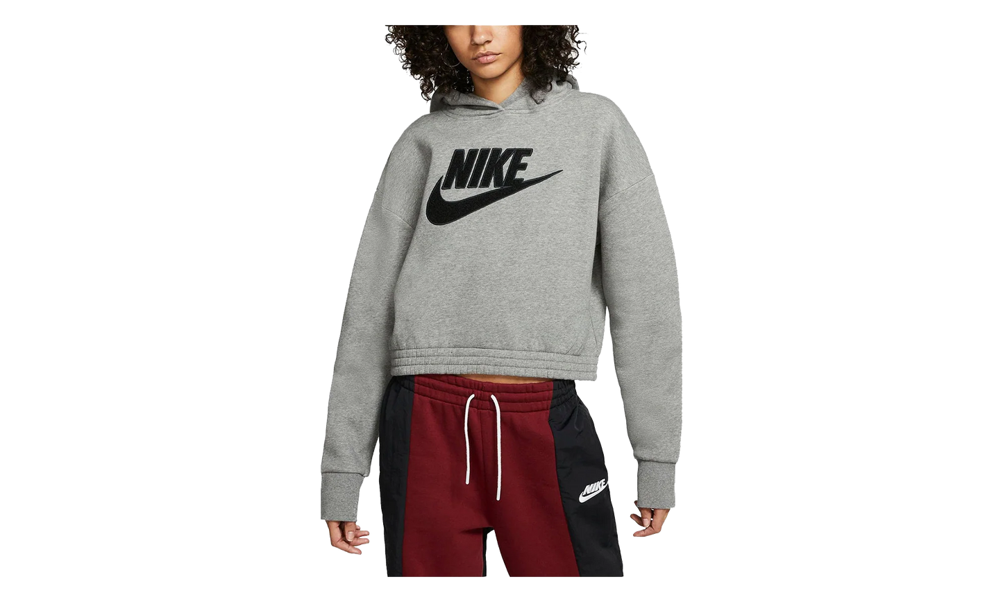 NSW Icon Clash Fleece Hoodie WMNS "Carbon Heather / Black" CJ2034 091