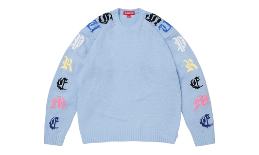 Old English Sleeves Sweater "SS26 - Light Blue" SU27138
