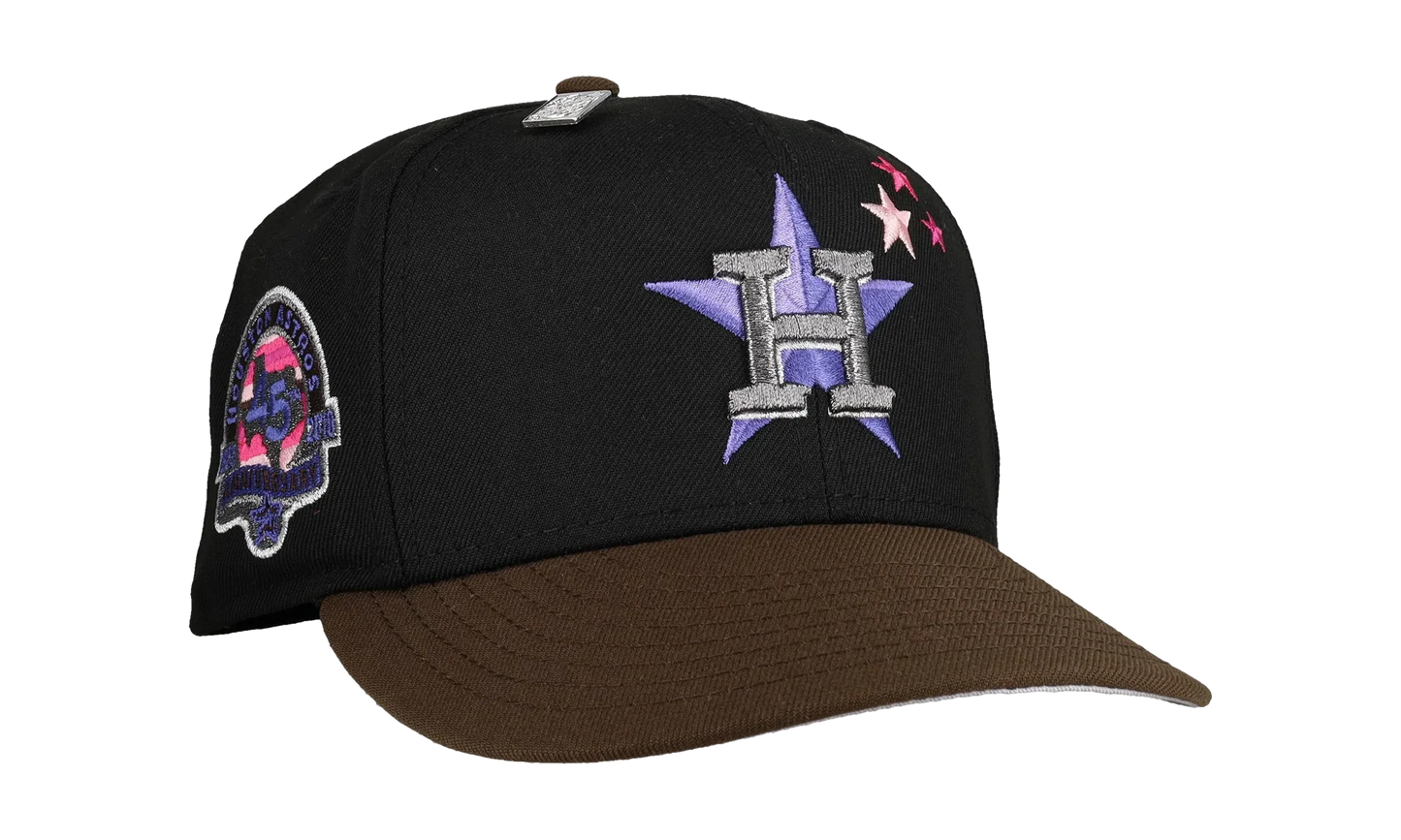 59FIFTY Houston Astros 45th Anniversary Fitted Hat "Black / Walnut / Purple" NE127