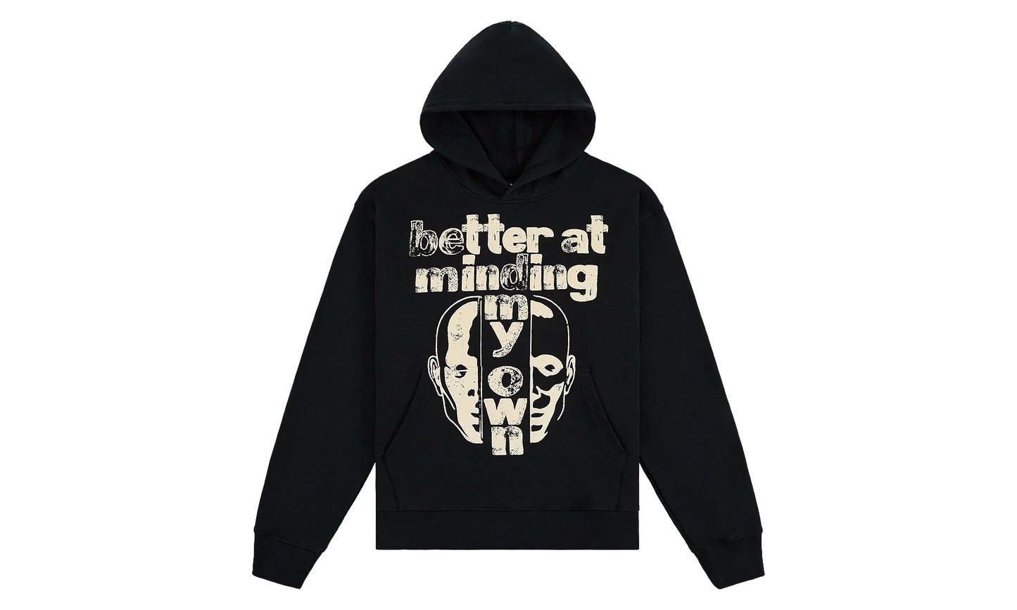 Better At Minding My Own Pullover Hoodie "Black" HTG260165 BLK