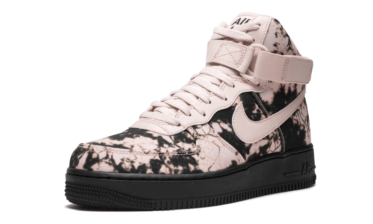 Air Force 1 High Print "BLACK / PARTICLE BEIGE" AR1954 001