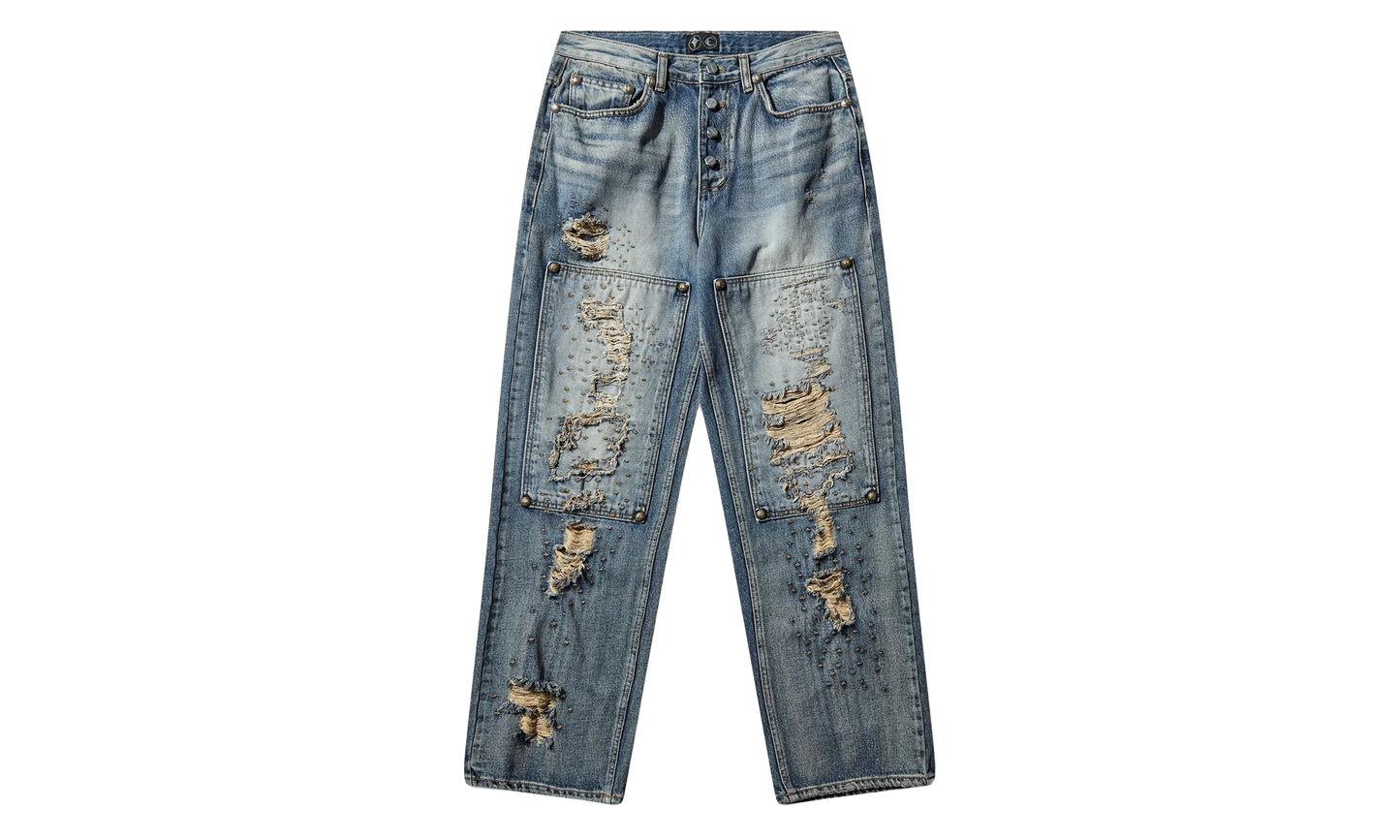 Vintage Double Knee Pants "Blue" TC25PT2801
