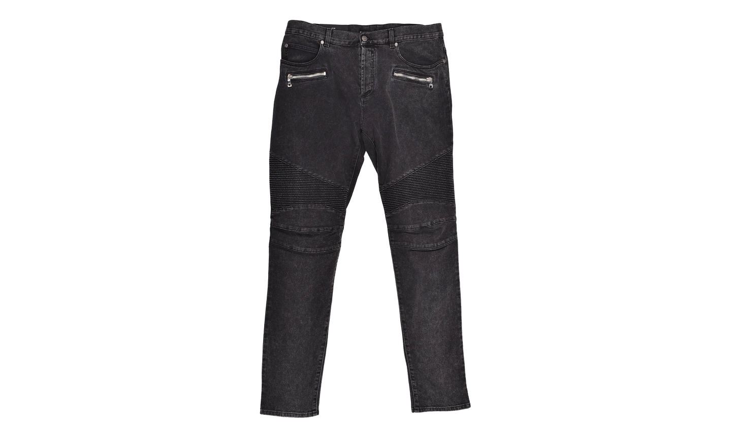 Ribbed Slim Jeans "Black" AH1MG005DB670PC