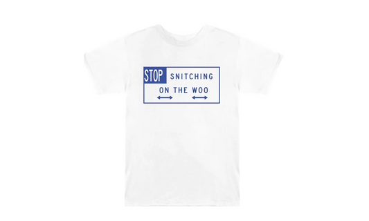Stop Snitching SS Tee "Pop Smoke - White" Y9JHH6S4P