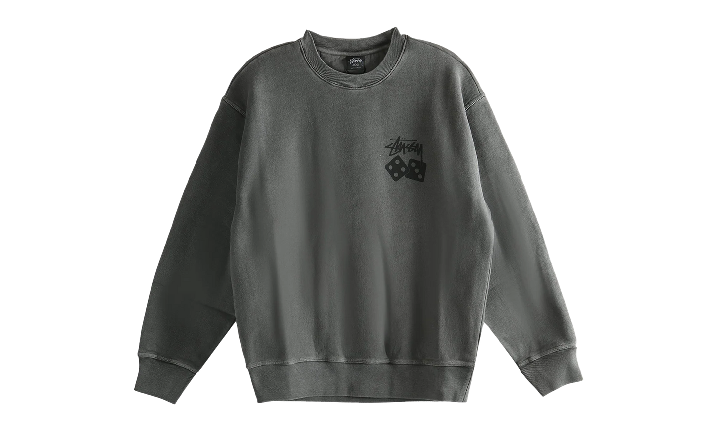 Dice Pig Dyed Crew Sweatshirt "BLACK" 1915077 BLAC