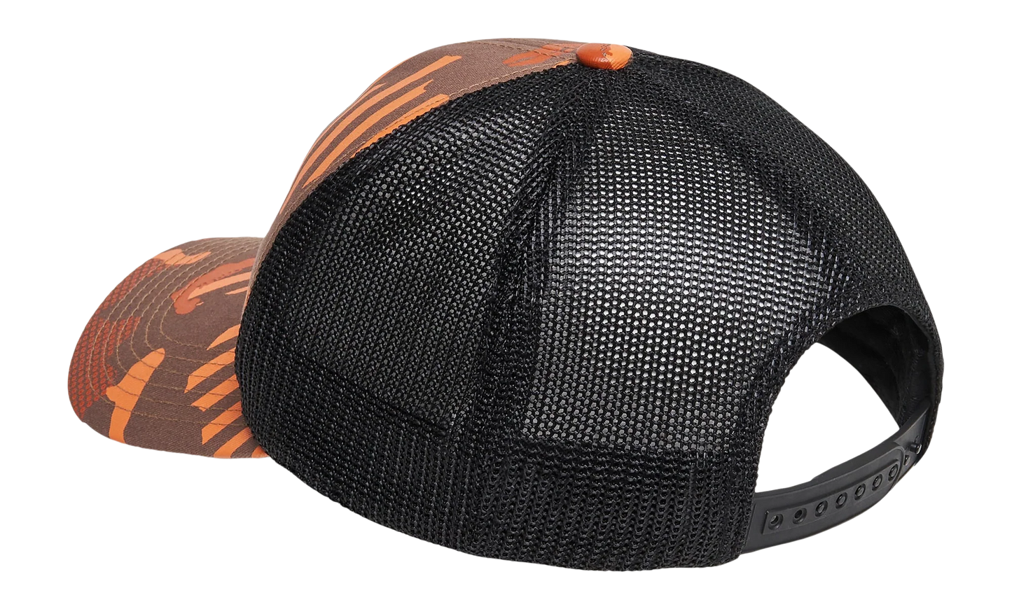 B1B HDO Patch Trucker Hat "Orange Stripe / Grip Camo" FOS900906 9YW
