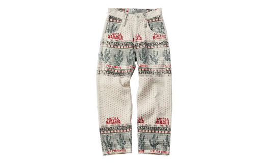 Naranja Double Cloth Denim Pants "Beige" 963576