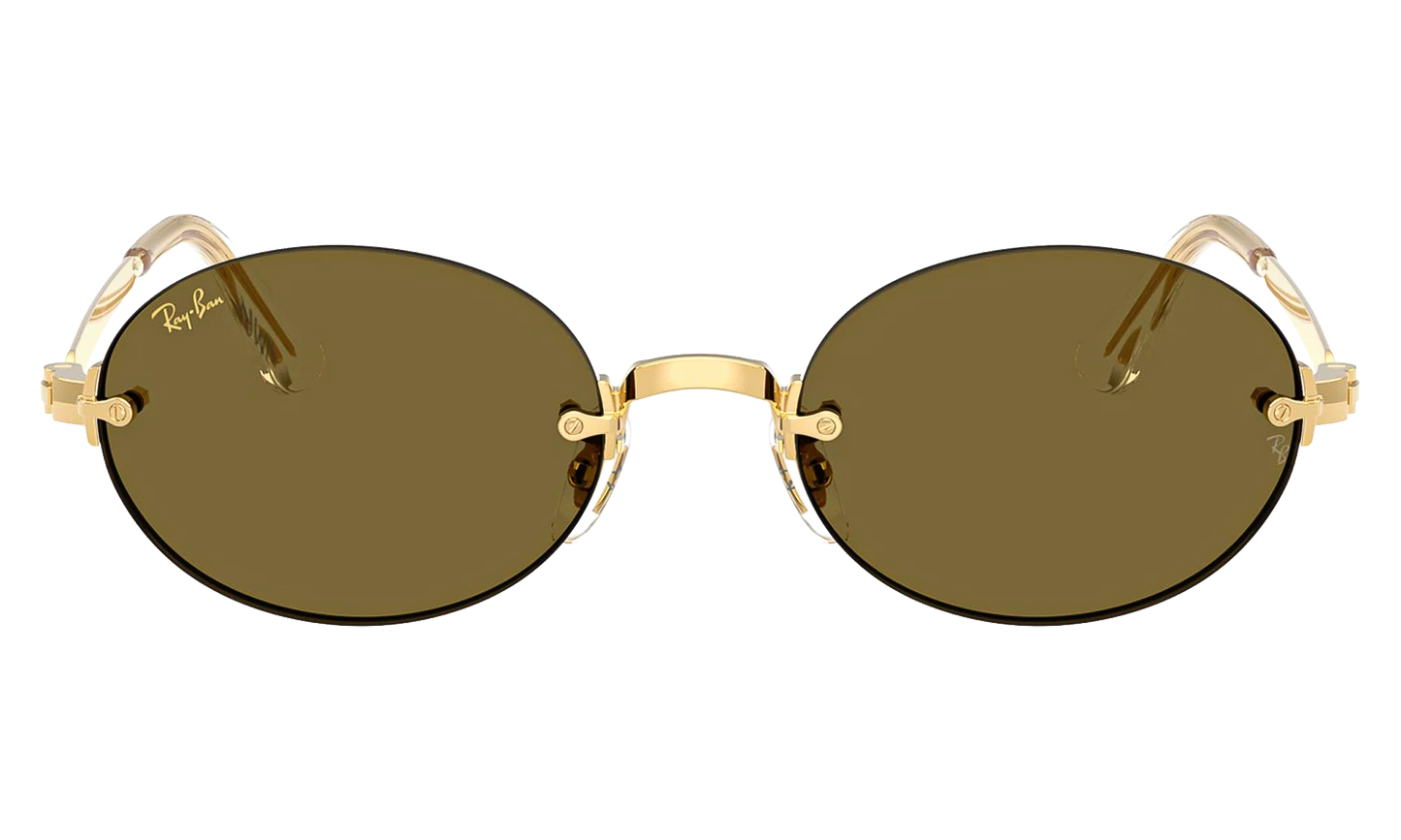 A$AP Rocky Rimless Oval "Arista / Brown Gold" 0RB3929 001/73