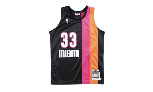 NBA Alonzo Mourning Authentic Jersey "2005-06 Miami Heat Alternate - Black" AJY4EL18032 MHEBLCK05AMO
