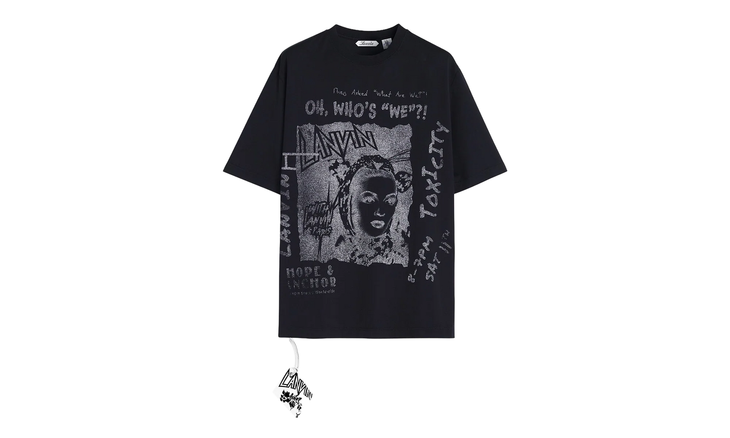 PRINTED COTTON T-SHIRT "Black" RU TS0037 J117 P24 10