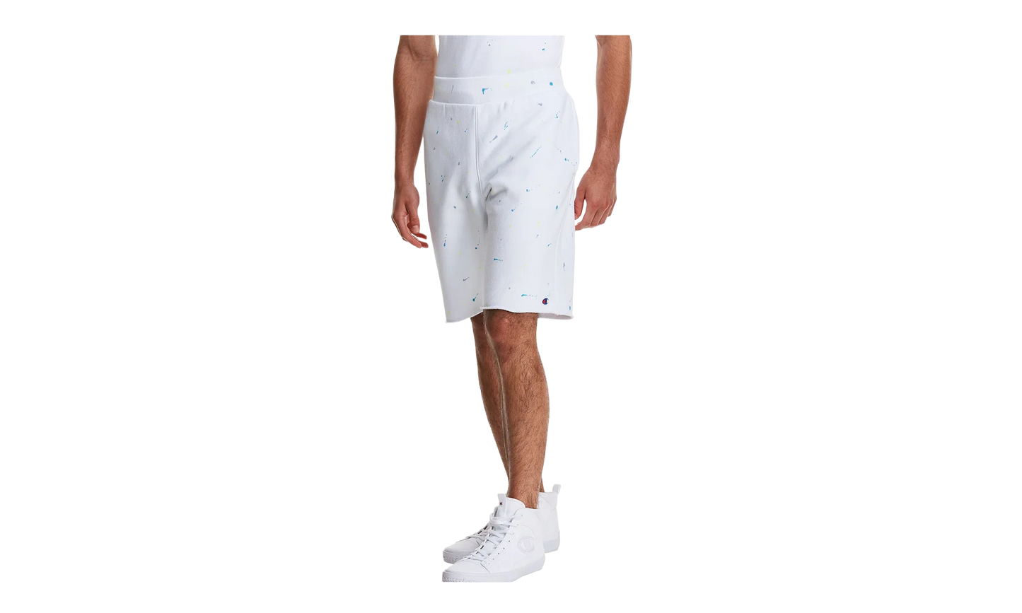 C-Life Reverse Weave Paint Splatter Shorts "White" 825977 AZ0C