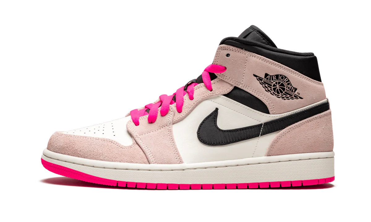 Air Jordan 1 Mid SE "Crimson Tint/Hyper Pink" 852542 801