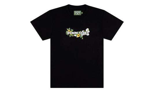 Floral Logo Short Sleeve Tee "Black" DT361