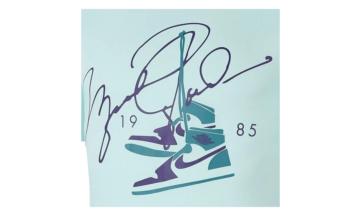 Air Jordan AJ85 Signature Short Sleeve Tee "White / Black" BQ5538 336