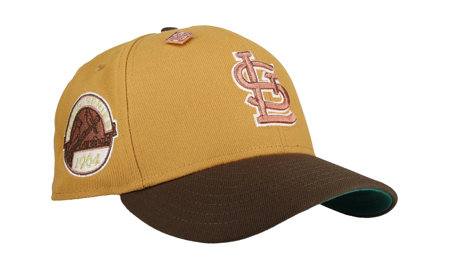 59FIFTY St Louis Cardinals 1964 World Series Fitted Hat "Tan / Brown" NE431