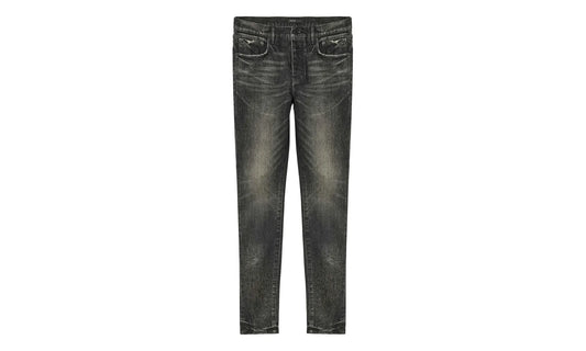 Crackle Coated Denim "Black" P001 SIWC424