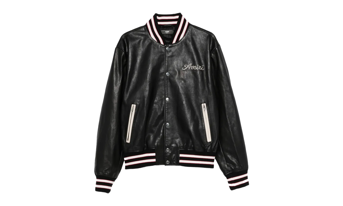 Club Amiri Leather Varsity "BLACK" AMLTVY1003