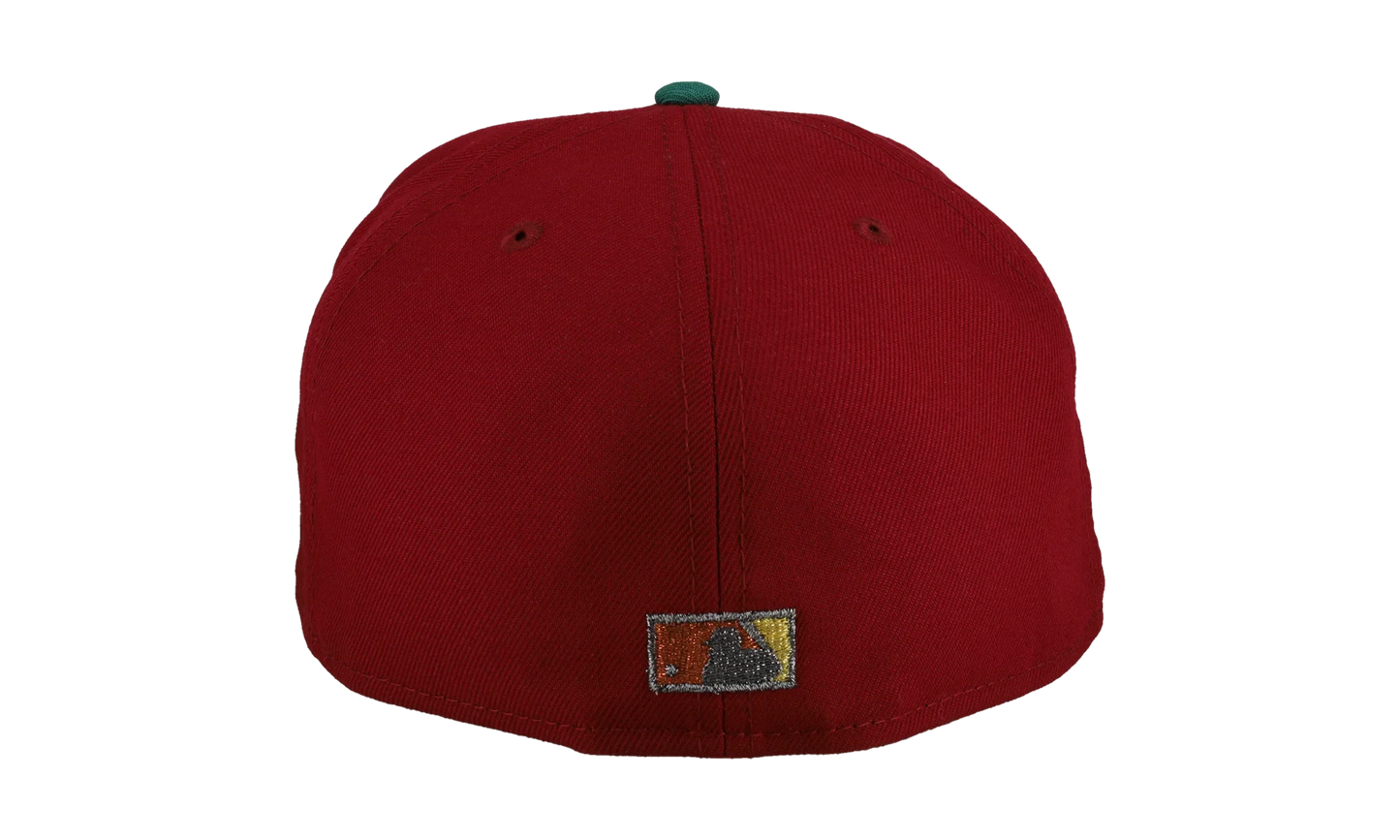 59FIFTY Montreal Expos Olympic Stadium Fitted Hat "Two-Tone Maroon" NE171