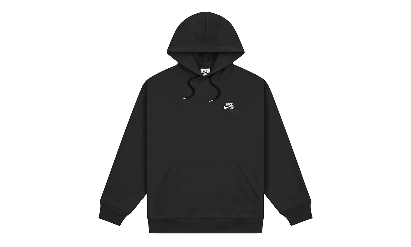 SB Fleece Pullover Skate Hoodie "Black / White" FV7351 010