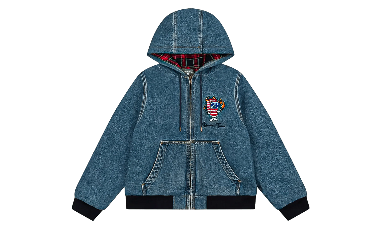Embroidered Firecracker Logo Workwear Jacket "Navy" DT359