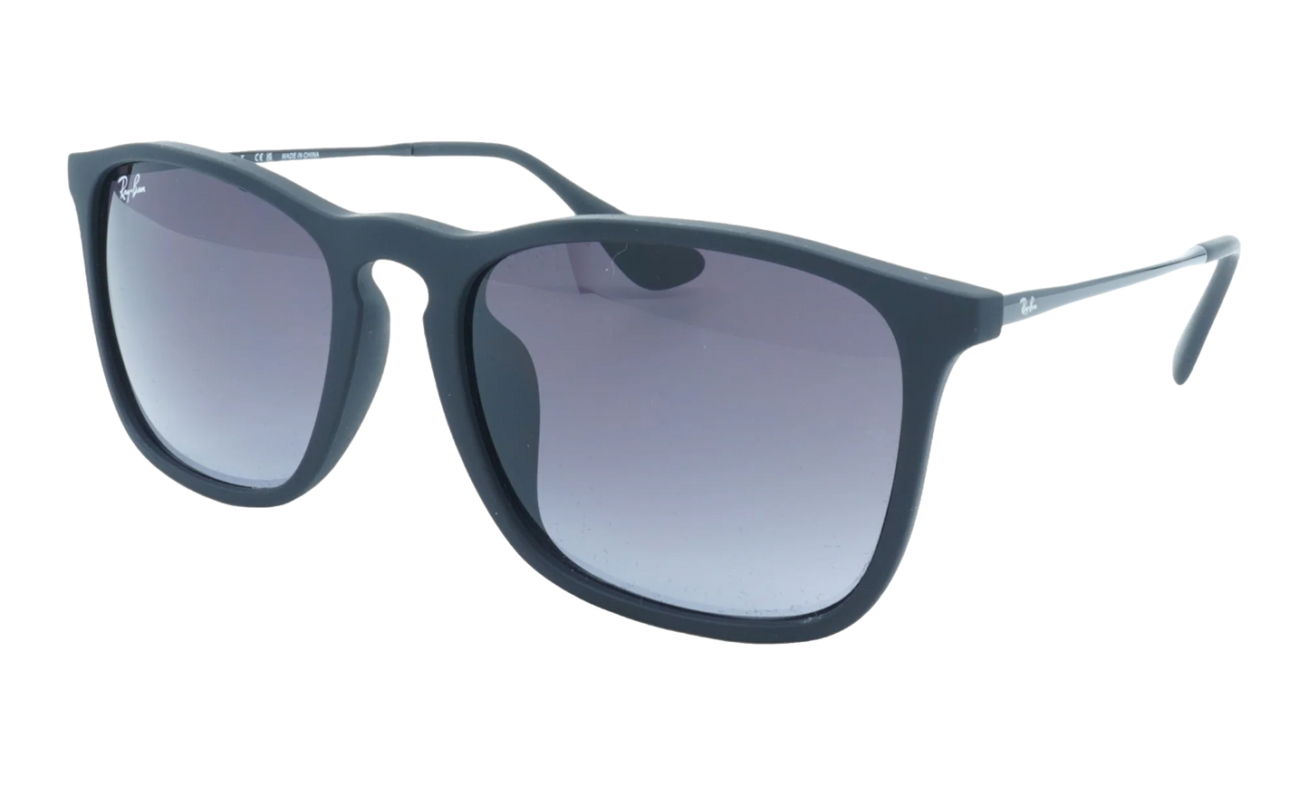 CHRIS SUNGLASSES "RUBBER BLACK" RB4187F-622-8G