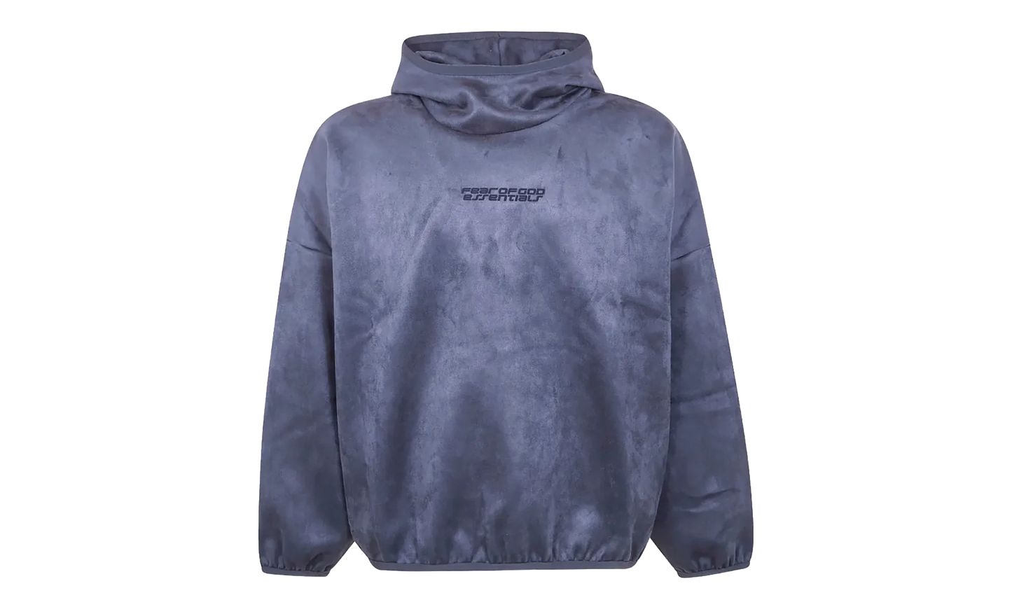 Suede Fleece Modern Hoodie "Iron Grey" 192HO256942F