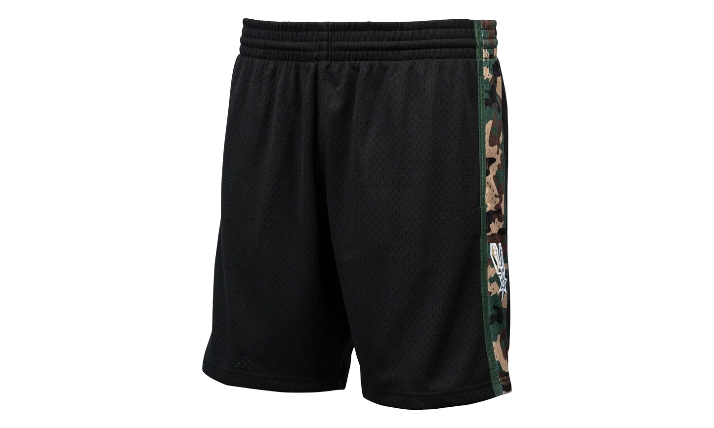 NBA Straight Fire Camo Swingman Shorts "1994 San Antonio Spurs - Black" BA30ZC SAS K NNM